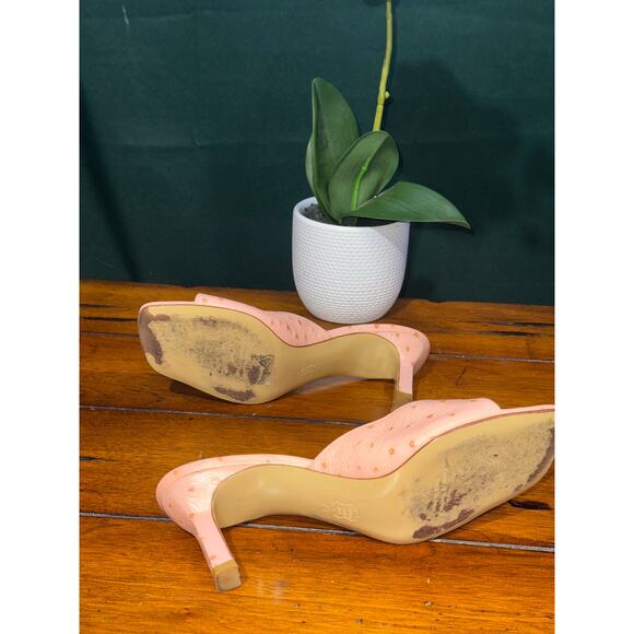 Vintage Charles jourdan leather mules size 7.5B - Picture 6 of 9